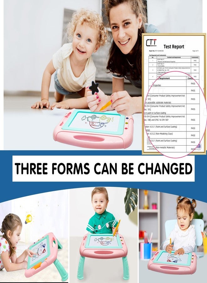 HZZILEY Toys for 3 Year Old Girls, Magnetic Drawing Board Toddler Toys for Girls Boys, A Etch Erasable Doodle Board Kids Toy with 1 Pen Sketch Boards, Easter Birthday Gifts for 3 Year Old Girl Learning Toy - Image 3